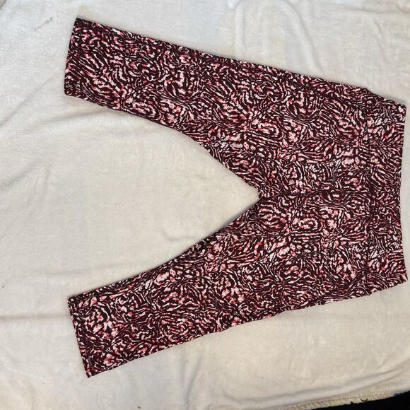 Under Armour HeatGear Compression Armour Print Capri Leggings 3x Women's - Picture 7 of 8